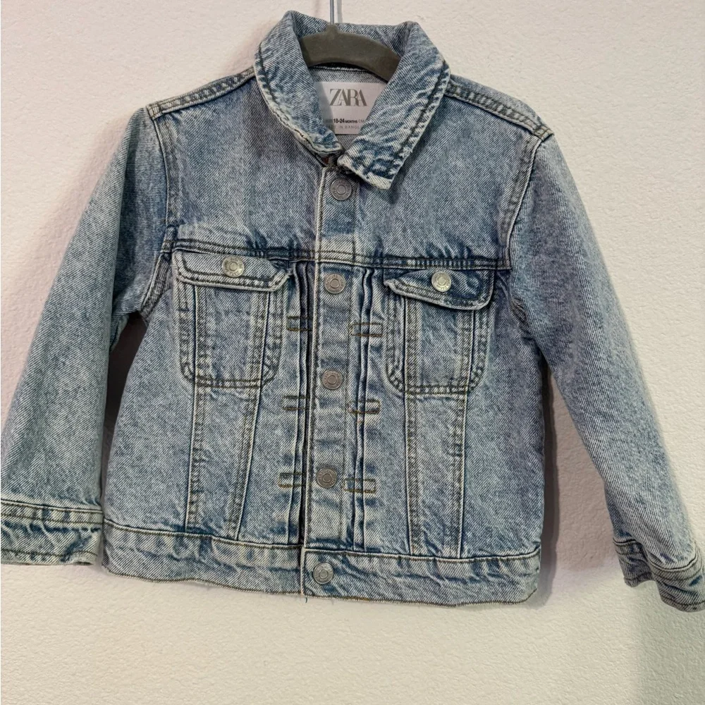 zara baby jean jacket 18-24 months